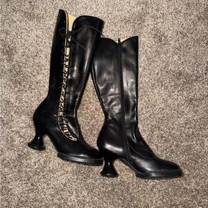 John Fluevog Black Heeled Boots
